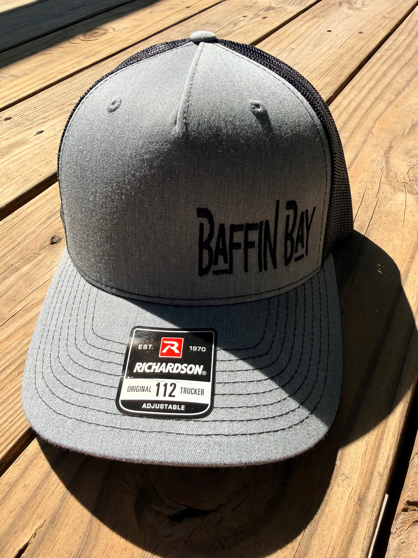 Black and Grey Baffin Bay Embroidered