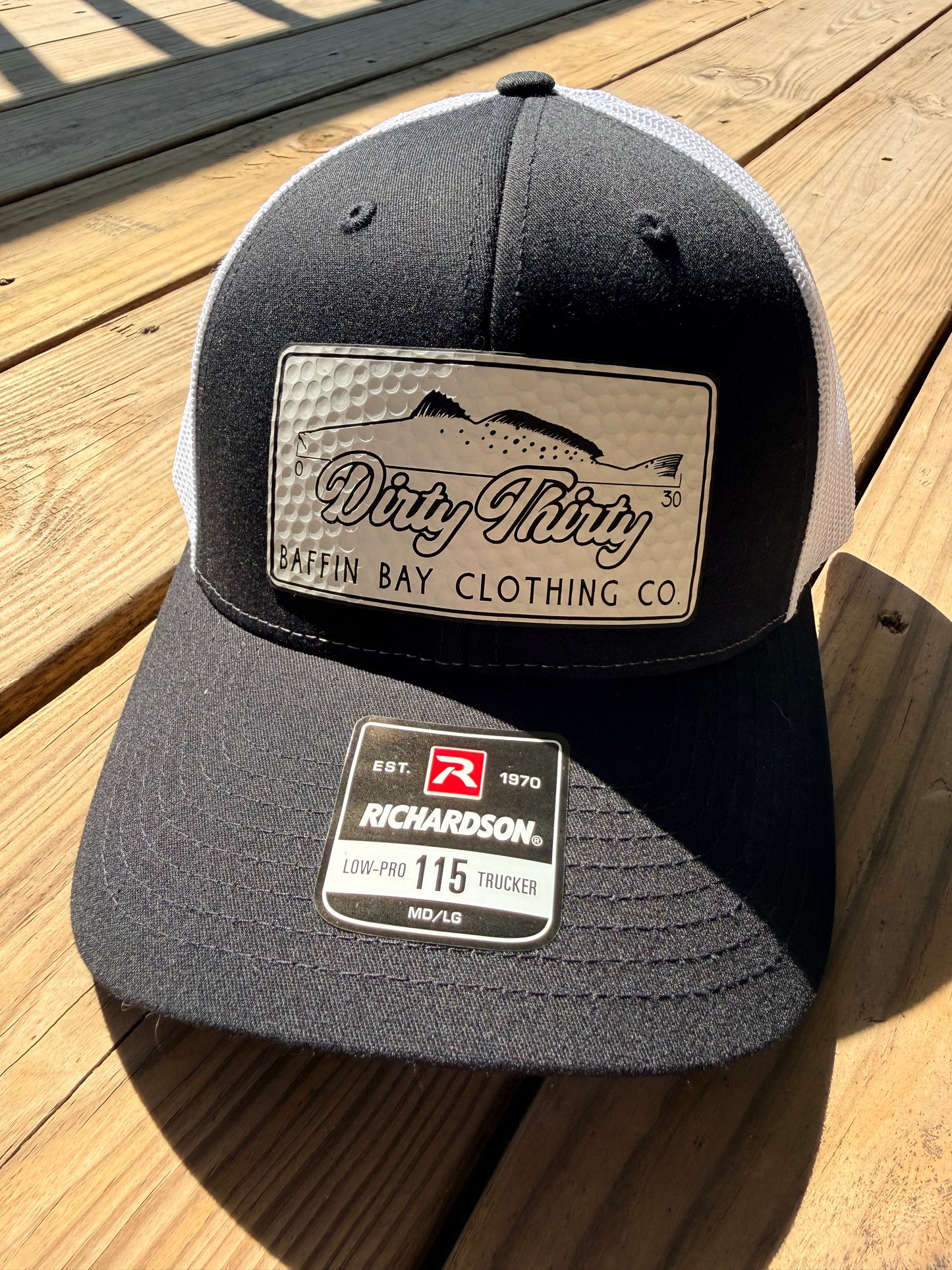 Black and White Dirty Thirty White Patch