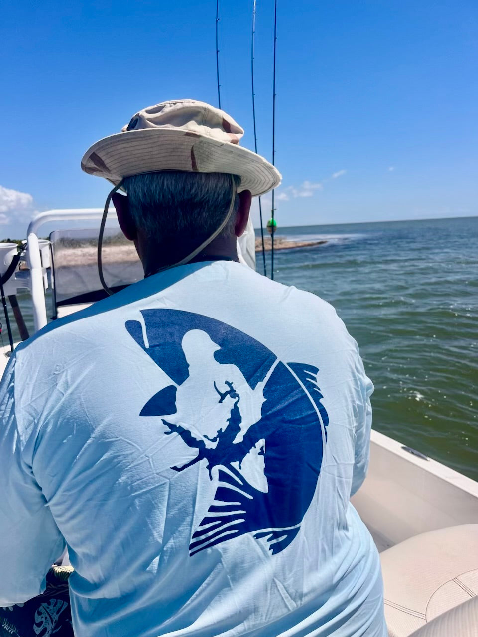 Men's Light Blue Performance Long-sleeve