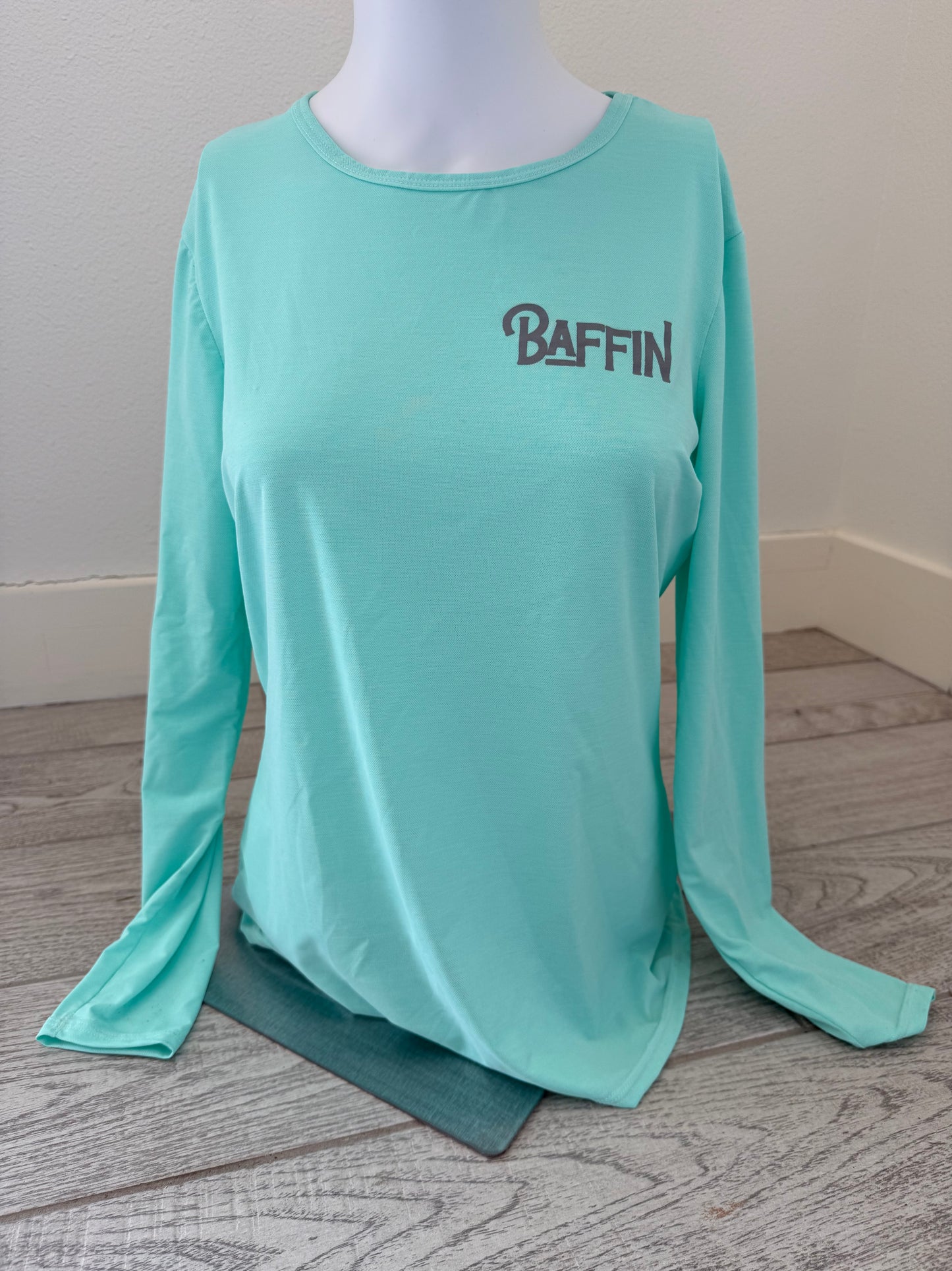 Women's Turquoise Performance Long-sleeve