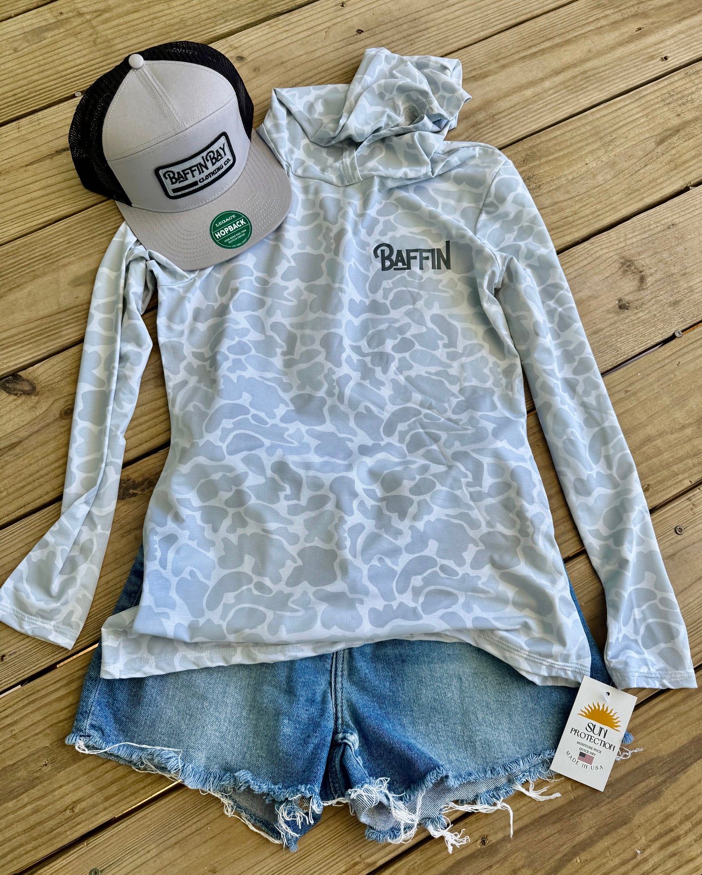 Women's Hooded Smoke Camo Performance