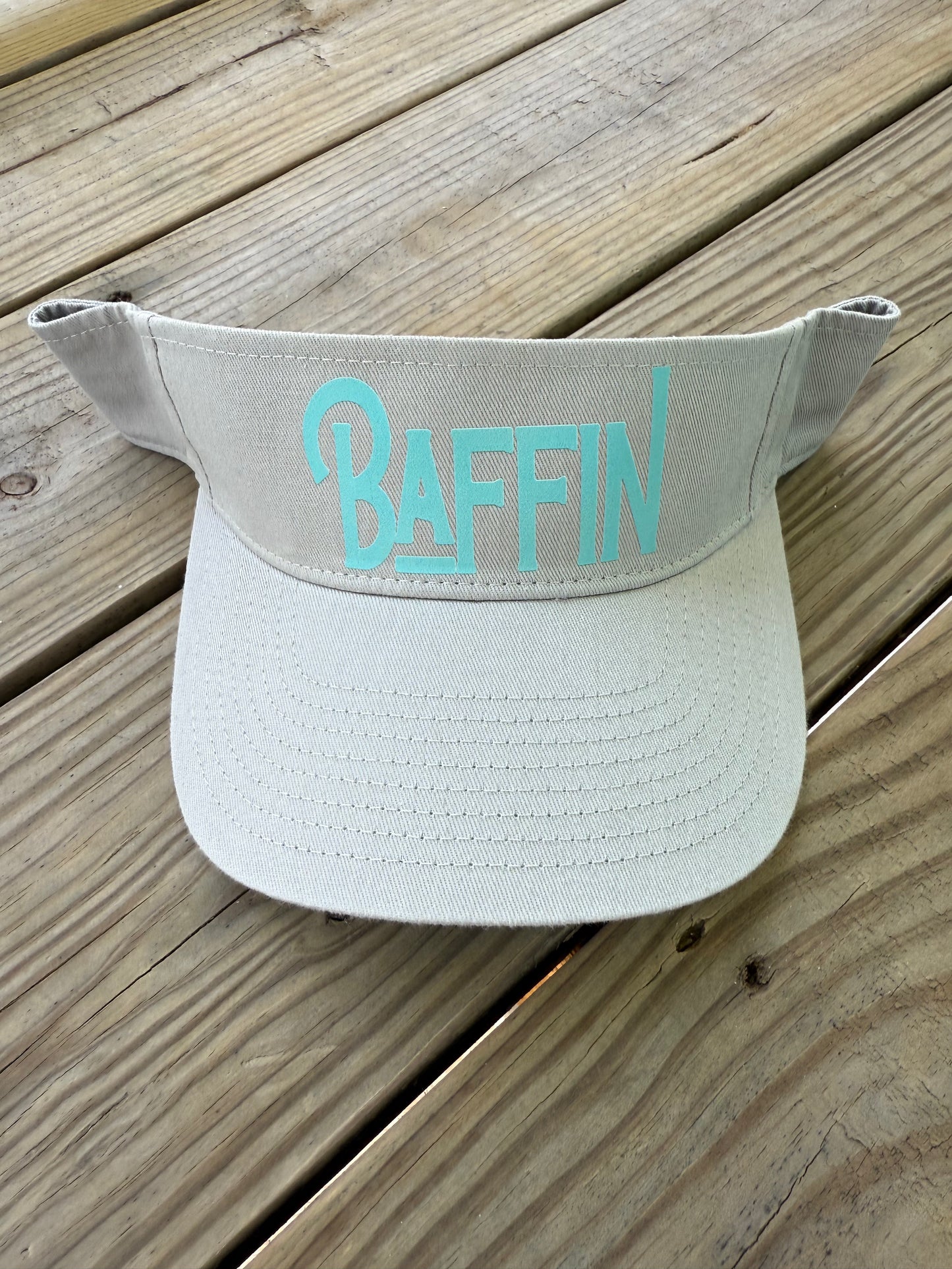 Grey and Aqua Visor