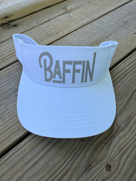 White and Grey Visor