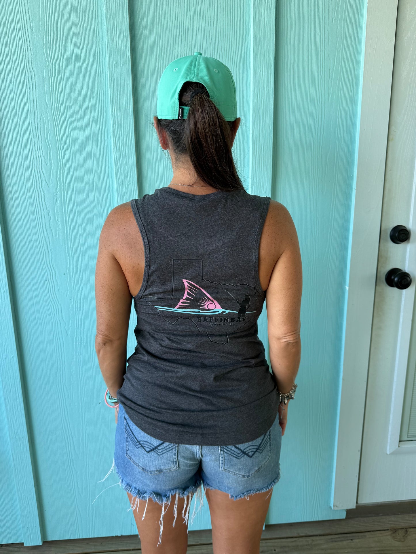 Lady Baffin Texas Seafoam/Pink Design Dark Soft Tank