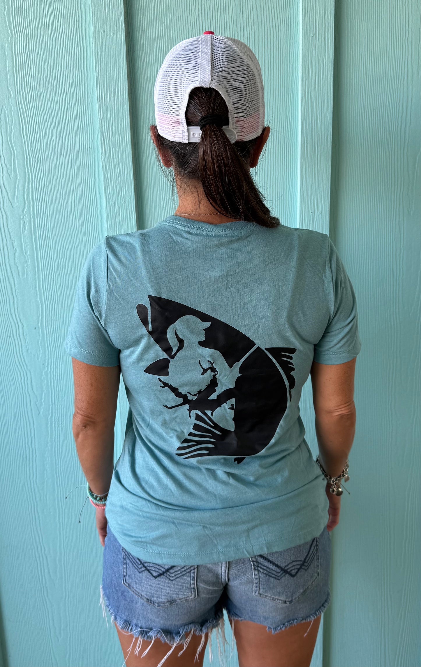 Lady Baffin Originial Design Blue Lagoon Soft T-Shirt