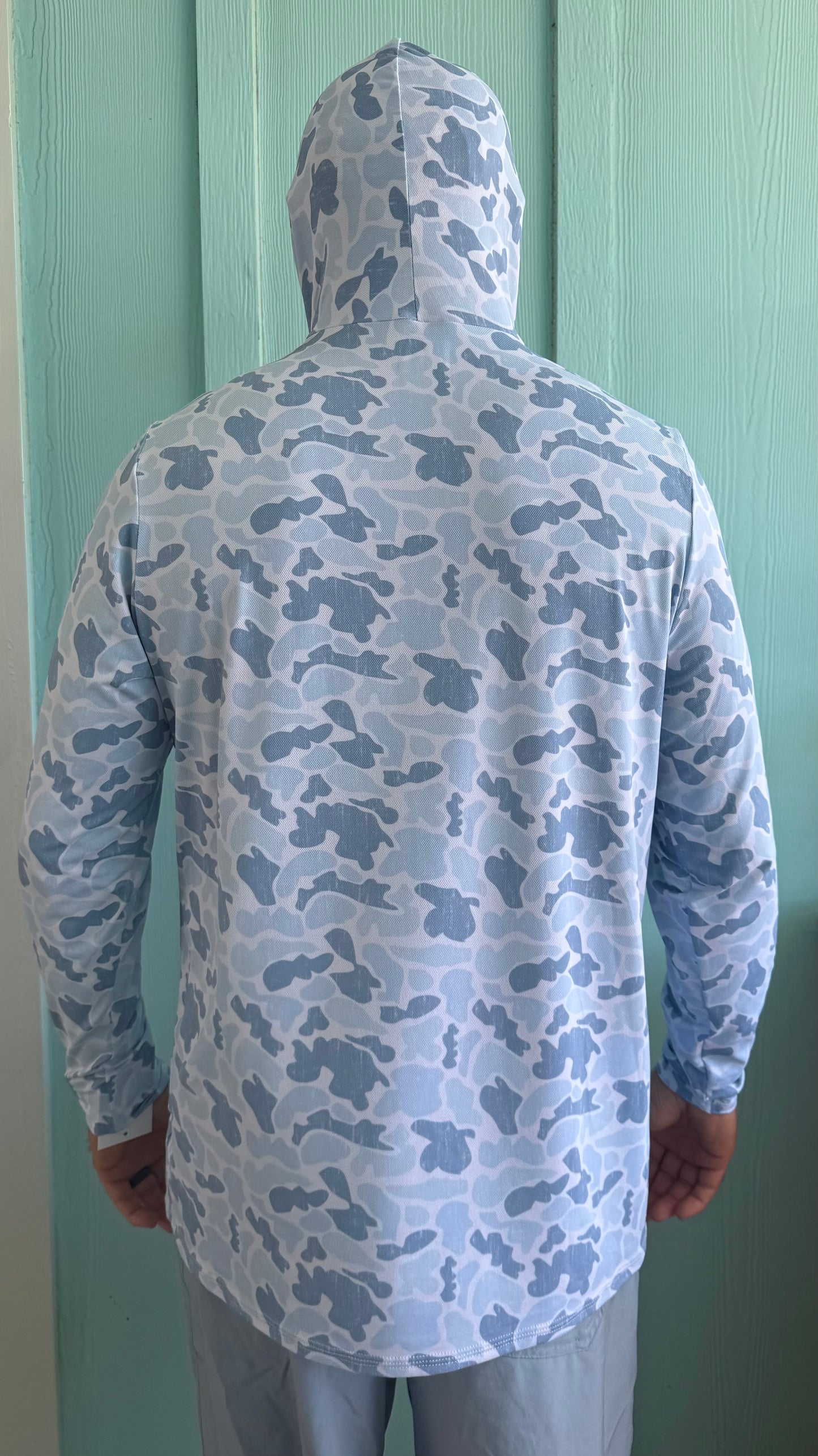 Men's Performance Light Blue Camo Hoody