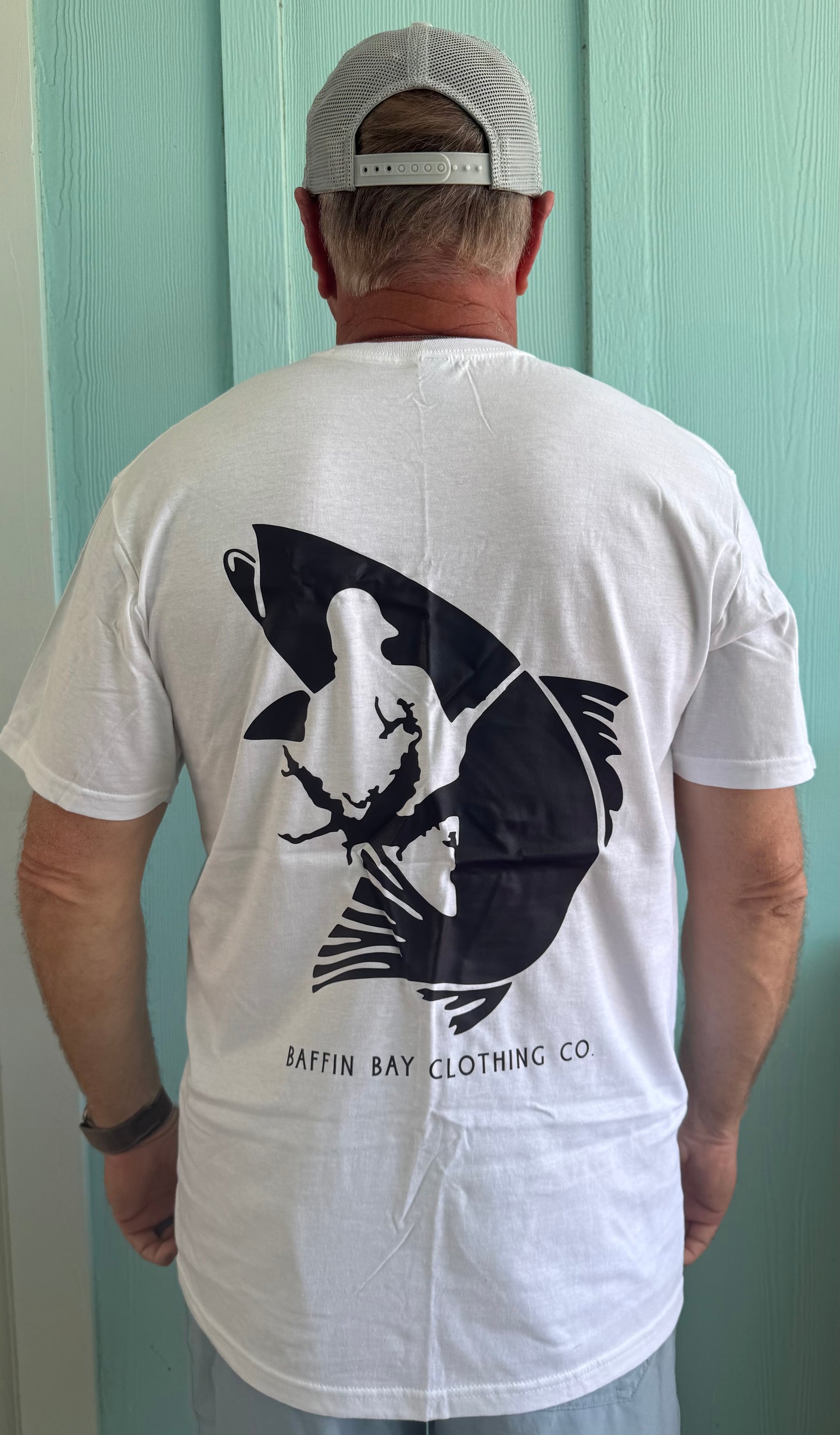 Men's Baffin Bay Logo White Soft T-Shirt