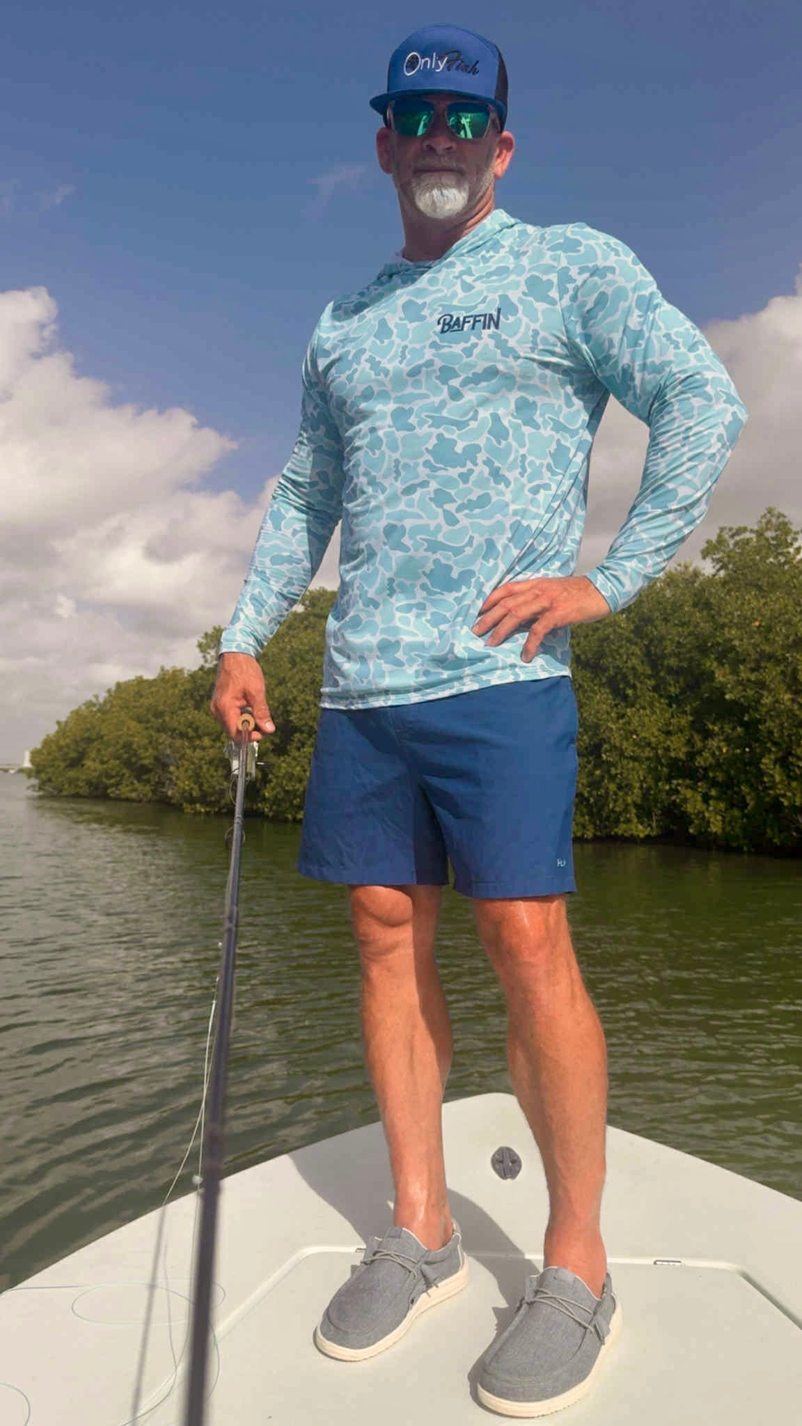 Men's Performance Navy Camo Hoody
