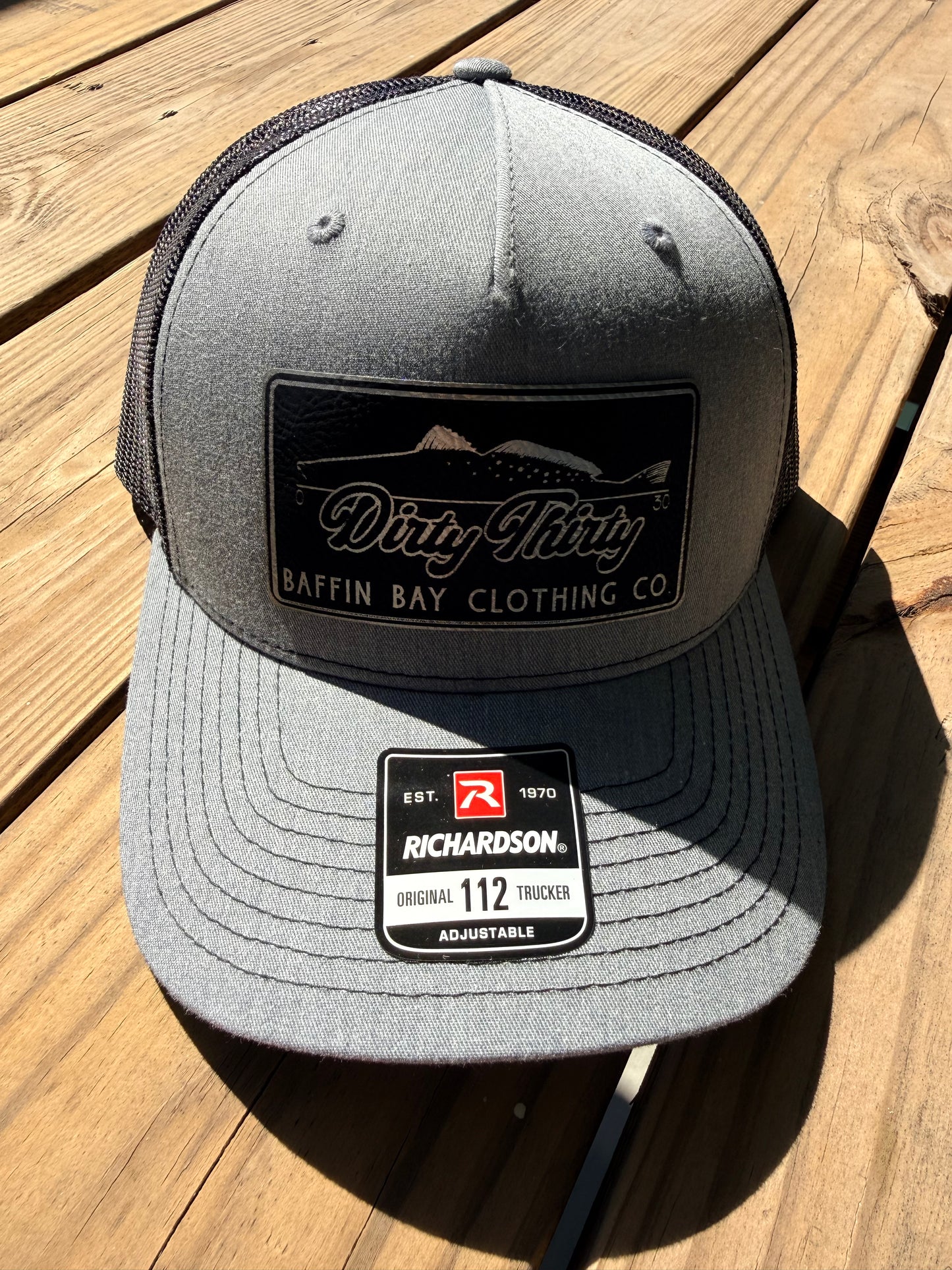 Black and Grey Dirty Thirty with Black and Silver Patch