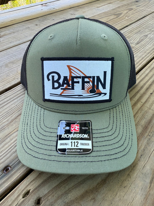 Green and Black Baffin Logo Hat