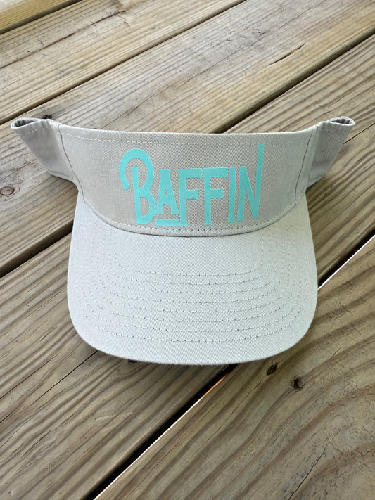 Grey and Aqua Visor