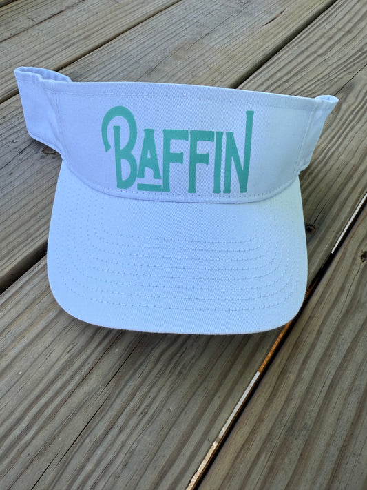 White and Aqua Visor