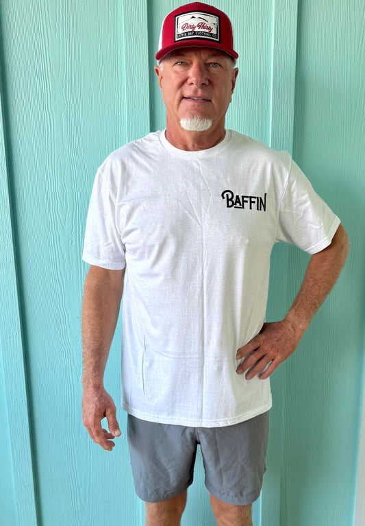 Men's Baffin Bay Logo White Soft T-Shirt