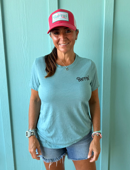 Lady Baffin Originial Design Blue Lagoon Soft T-Shirt